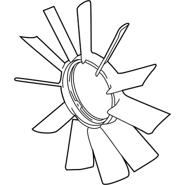 BMW 11-52-1-723-363 Engine Cooling Fan Blade