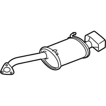 Acura 18305-TK5-A11 Muffler, Driver Side Exhaust