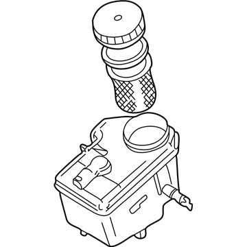 BMW 34-32-6-750-798 Expansion Tank With Warning Switch