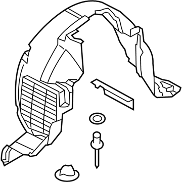 Kia 868113F000 Guard Assembly-Front Wheel