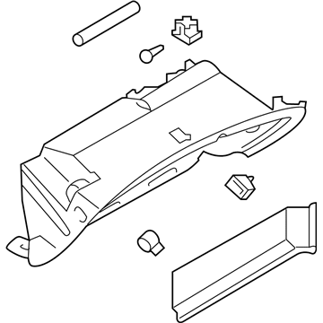 Infiniti 68102-4GF0A Panel Assembly-Instrument Lower