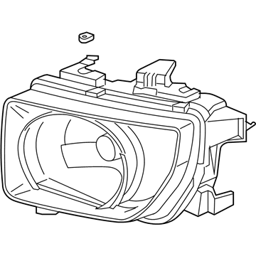 Honda 33151-SCV-A01 Headlight Unit, Driver Side