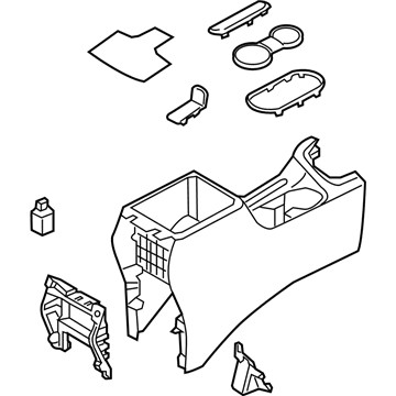 Hyundai 84610-F2AB0-TRY Console Assembly-Floor