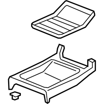 Honda 83450-SJC-A01ZD Tray Assy., Center Floor *NH598L* (ATLAS GRAY)