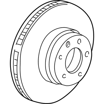 BMW 34-11-1-165-072 Brake Disc, Ventilated