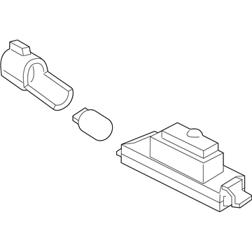 Hyundai 92501-F6000 Lamp Assembly-License Plate, LH