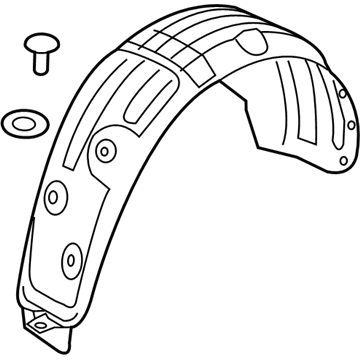 Kia 86822A9700 Guard Assembly-Rear Wheel