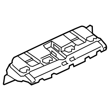 BMW 51-12-7-420-658 MOUNT, BUMPER, REAR CENTER