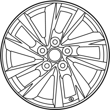 Toyota 42611-06J20 Wheel, Alloy