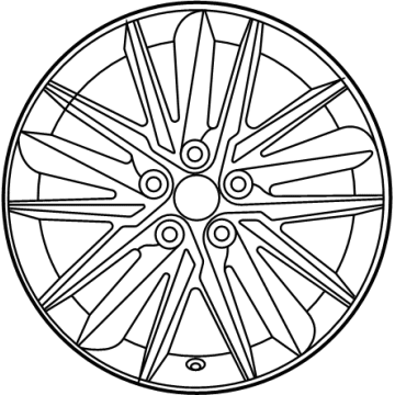 Toyota 42611-06J50 Wheel, Alloy