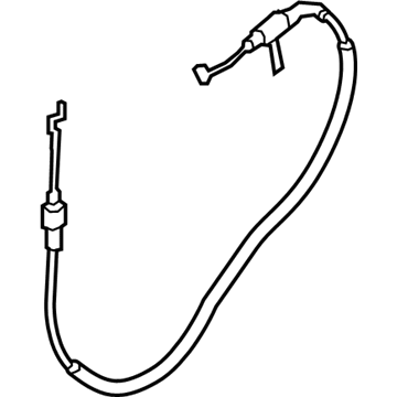 BMW 51-21-7-435-587 BOWDEN CABLE, OUTSIDE DOOR H