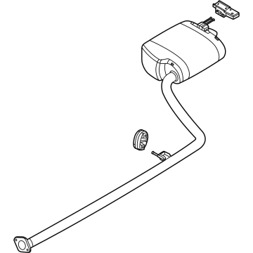 Hyundai 28710-L1100 Rear Muffler Assembly