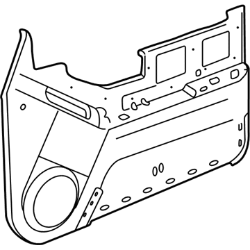 GM 15734438 Panel Asm-Front Side Door Trim <Use 1C5M*Graphite