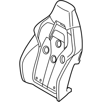 BMW 52-10-8-060-743 Foam Section, Comfort Backrest, A/C, Left