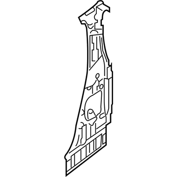 Nissan G6531-JB1MA Pillar Assy-Lock, Inner LH