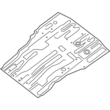 Nissan 74514-3JV0A Floor - Rear, Rear