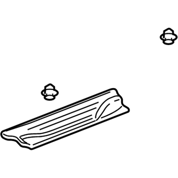 Honda 84252-S9V-A01ZB Garnish Assy., L. FR. Side (Outer) *NH361L* (CF GRAY)