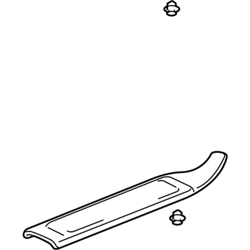 Honda 84261-S9V-A02ZA Garnish Assy., L. RR. Side (Inner) *G59L* (MEDIUM FERN)