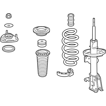 Honda 51601-SZA-A08 Shock Absorber Assembly, Right Front