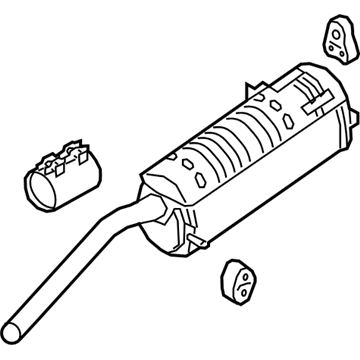 Kia 28710H9700 Rear Muffler Assembly