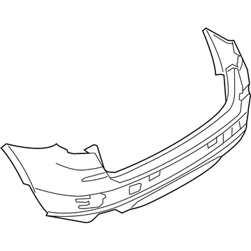 BMW 51-12-7-278-474 Panel, Bumper, Primed, Rear