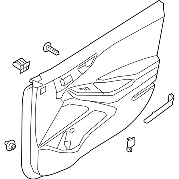 Hyundai 82307-G2200-T9Y Panel Assembly-Front Door Trim, LH