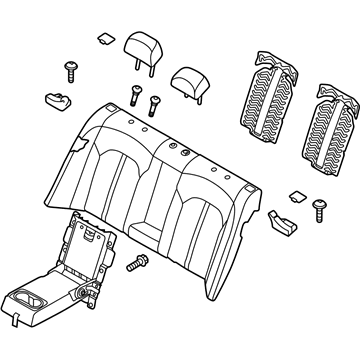 Kia 89300A8510HE4 Back Assembly-Rear Seat