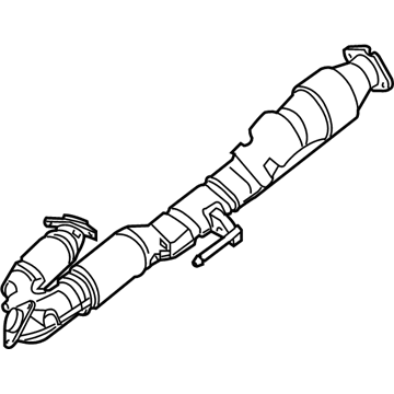 Nissan 20020-ZX00A Exhaust Tube Assembly, Front