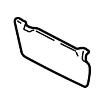 Hyundai 85202-26250-BU Sun Visor Assembly, Right