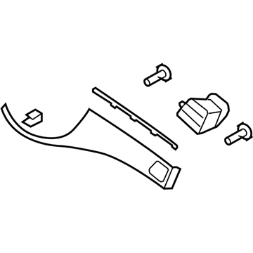 Hyundai 84790-3M000-A4 Plate Assembly-Crash Pad, RH