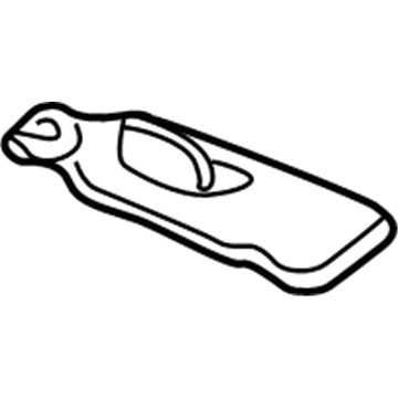 Honda 83230-S9A-A81ZA Sunvisor Assembly, Passenger Side (Light Seagull Gray) (Mirror)