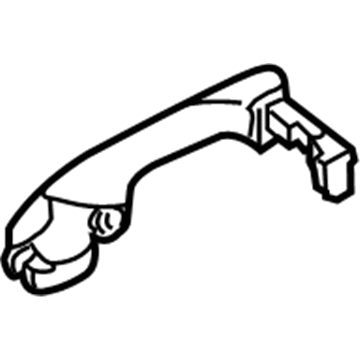Acura 72681-SJA-A01ZH Handle, Left Rear (Redondo Red Pearl)