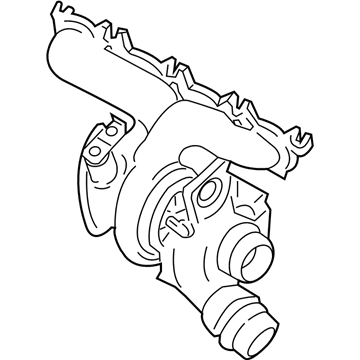 BMW 11-65-8-631-904 TURBOCHARGER WITH EXHAUST MA