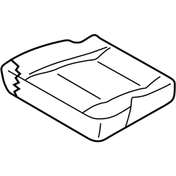 Kia 0K52Y57510BT4 Cushion-Rear 2ND, LH