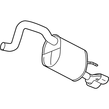 GM 15923965 Exhaust Muffler Assembly (W/ Tail Pipe)