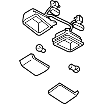 Nissan 26430-2W602 Lamp Assembly-Spot, Roof Console