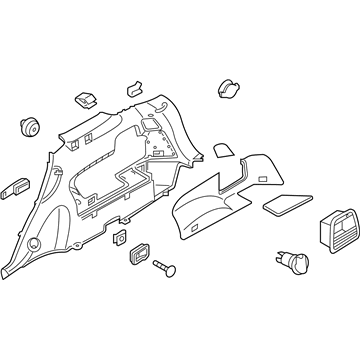 Kia 85740C6000BGG Trim Assembly-Luggage Side