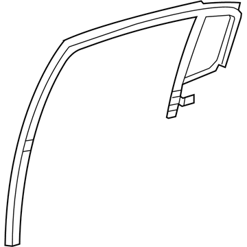 Mopar 5074018AI WEATHERSTRIP-Rear Door Flush Glass