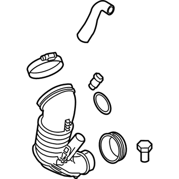 BMW 13-71-7-808-156 Filtered Air Pipe