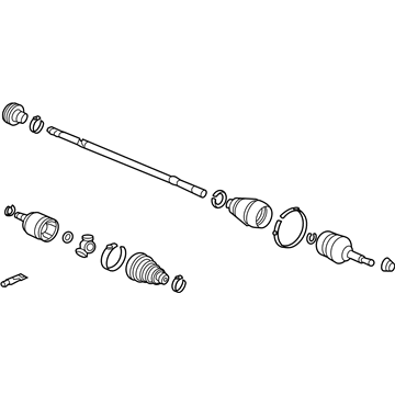 Acura 44305-SEA-N00 Driveshaft Assembly, Passenger Side