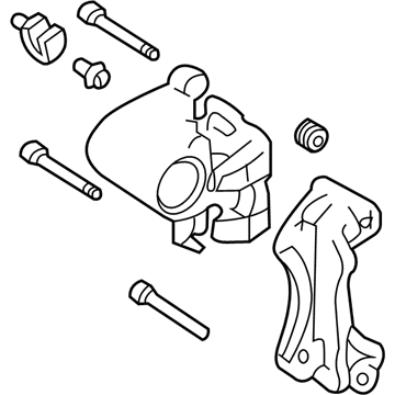 Nissan 44011-CD00D CALIPER Assembly-Rear LH, W/O Pads Or SHIMS