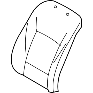 BMW 52-10-7-230-648 Cover, Basic Backrest Leather