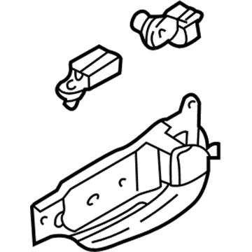 Kia 0K53B59330ACY Door Inside Handle Assembly, Left