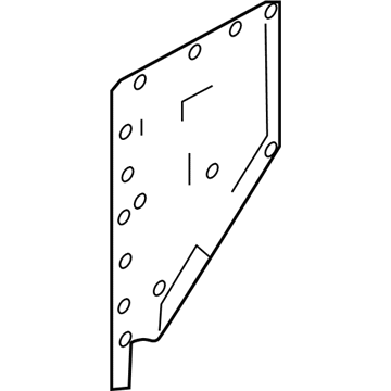 Infiniti 76666-5CA2A Reinforce-Rear Pillar, Inner RH