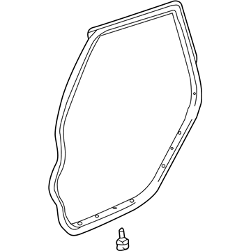 GM 19184153 Weatherstrip, Rear Side Door