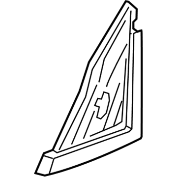BMW 51-33-7-349-649 Seal, Outer Left Mirror Triangle