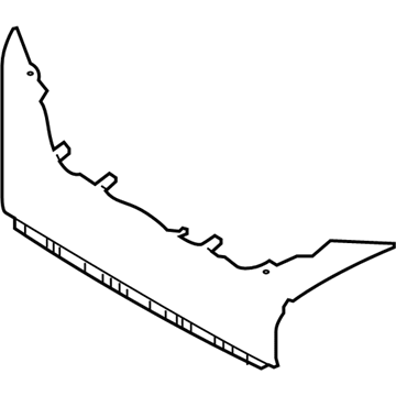 Nissan 62278-9UF0A FINISHER Front Bumper