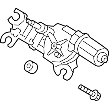 Hyundai 98700-2V000 Rear Wiper Motor & Linkage Assembly