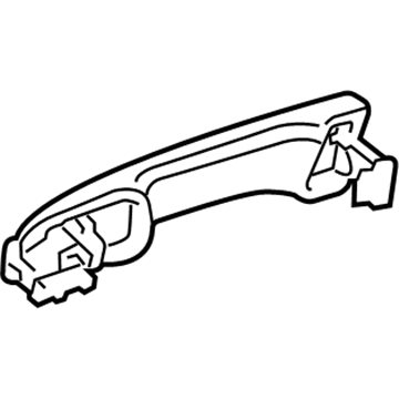 Lexus 69210-0E050-D0 Door Outside Handle Assembly, Right