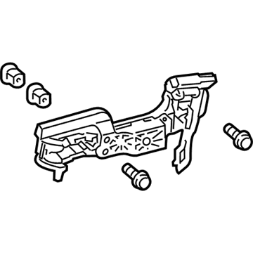 Lexus 69204-75011 Frame Sub-Assy, Rear Door Outside Handle, LH